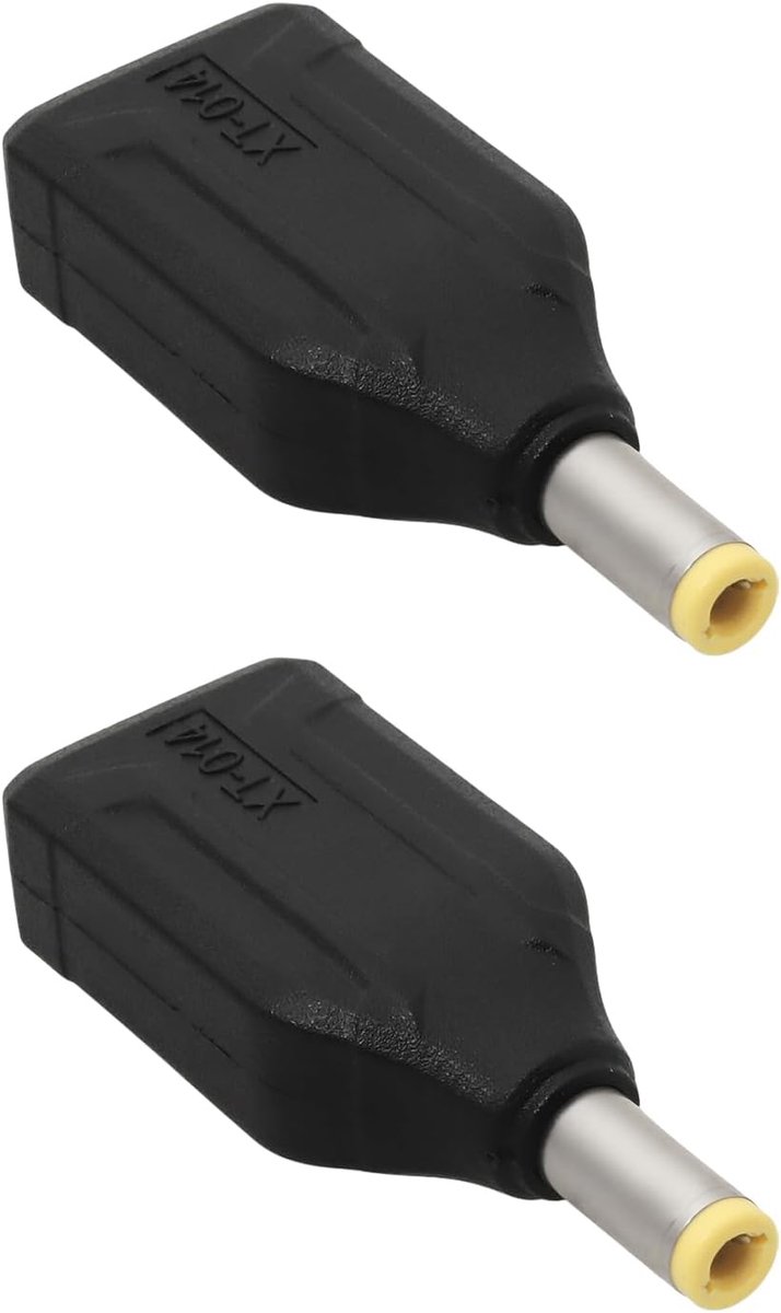 SnelShoppen - 2Stuks XT60 Mannelijk naar DC5525 Mannelijk Connector voor FPV Video Brillen, Drones, Zonnecellen, Afstandsbediening Speelgoed