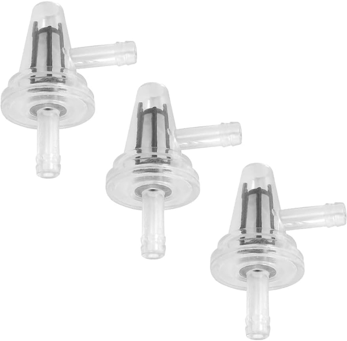 SnelShoppen - 3PCS Brandstoffilter 1/4" Brandstoffilter 6mm Diesel Filter voor Grasmaaier en Scooter - Hoge Temperatuur Weerstand, Duurzaam Plastic
