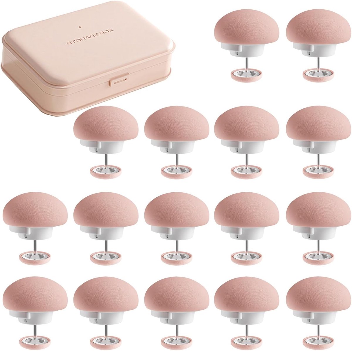 Duvet clips 16 stuks - Beige, roze, blauw, groen - Duurzaam materiaal - Gemakkelijk beddengoed fixeren - ShopVlot