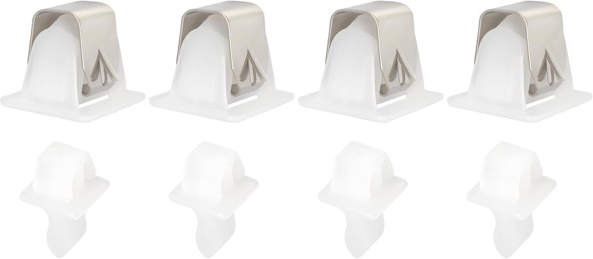 SnelShoppen - 4 Stuks Droogkast Deursluitingen met Plugins AP4037288 19950209 306436VP 33001791 PS2029855 R0601523 W10116757 Y313912 Geschikt voor Whi