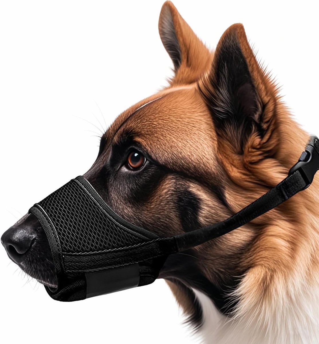 Hondentuigje XL - Nylon Hondenmuil - Ademend Mesh - Beperk bijten en blaffen - SnelShoppen