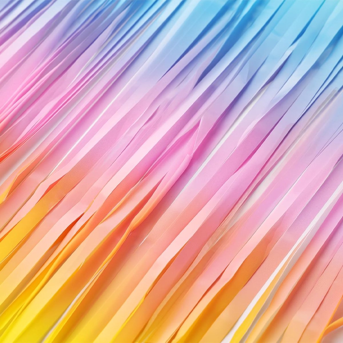 SnelShoppen - Kleurige Verjaardagsgordijnen voor Kinderen - Regenboog Fotobehang Decoratie voor Feest, School, Carnaval, 90s Jeugd, 210 x 90 cm