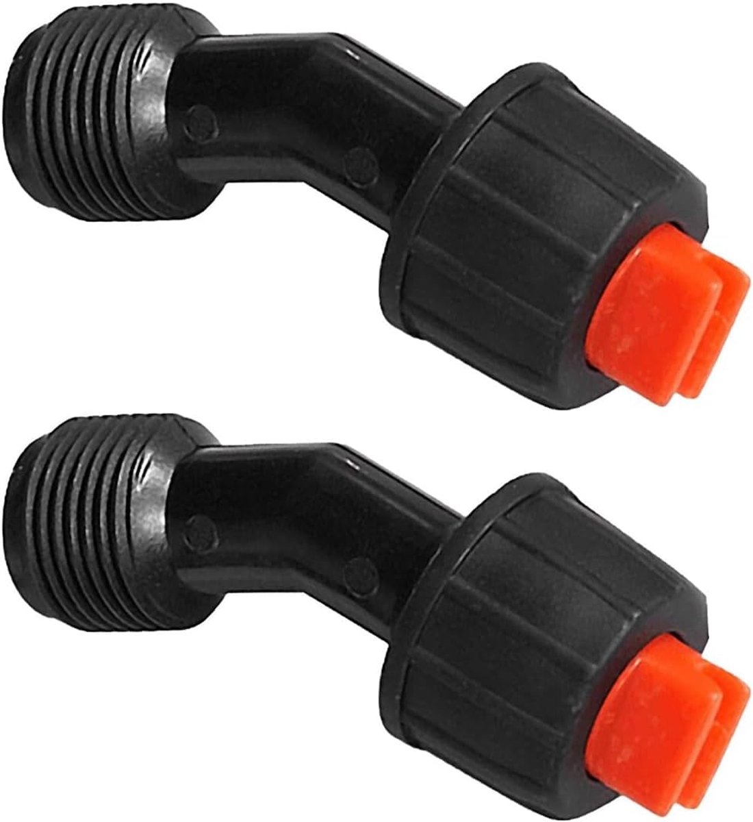 SnelShoppen - 2 Stuks Tuinslang Spuitmondstukken - Verstelbare Water Spuitkop - UV-bestendig en Duurzaam Materiaal - Ideaal voor Tuin, Camping en Scho