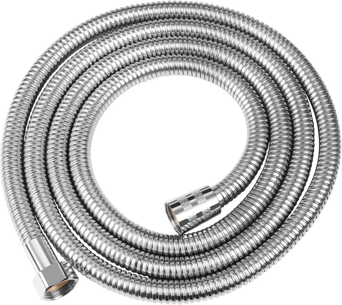 SnelShoppen - 1.5M Flexibele Rvs Douche Slang - Lekvrij en Anti-Kink - Zilver/Chroom - Ideaal voor Badkamer en Douche