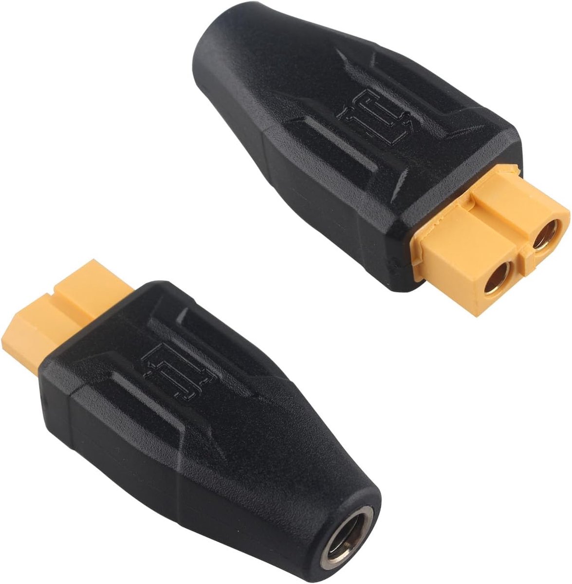 SnelShoppen - 2 Stuks DC5521 Vrouwelijk naar XT60 Vrouwelijk Connector Adapter voor Drones, FPV Monitor, Oplaadstations, Elektrische Verwarming, Zonne