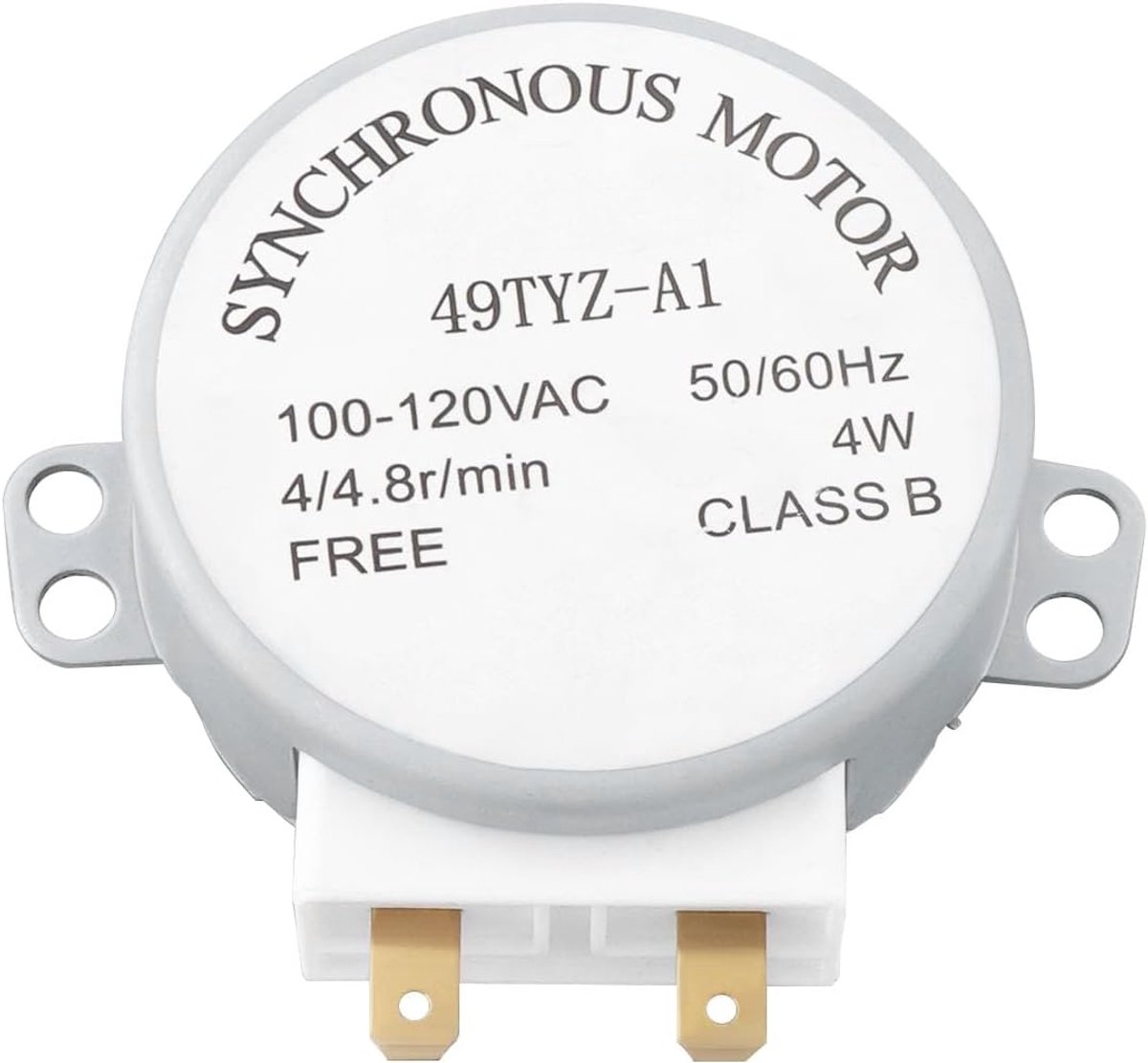 SnelShoppen - 1pc 120V AC Magnetron Draaimotor Spindelmotor 4/4.8 RPM Geschikt voor Solo Magnetron Keukenaccessoire