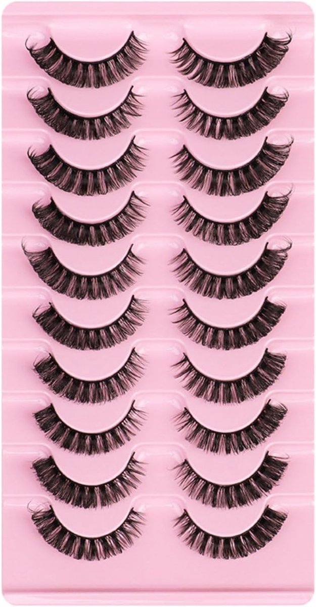 SnelShoppen - Wimperclusters, Valse Wimpers voor Alle Gelegenheden 10 Paar Wimperextensions Zwarte Valse Wimpers, 6 Stijlen Optioneel voor Beginners