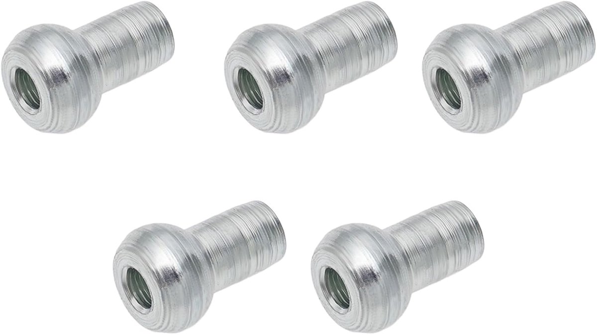 SnelShoppen - 5 Stuks 8.8mm Ball End Kabelstopper voor 5mm Staal Kabel - Galvanized Staal - Perfect voor Thuis Gym Apparatuur Accessoires
