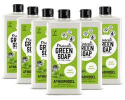 Marcel's Green Soap Afwasmiddel - Basilicum & Vetiver - 6 x 500ml