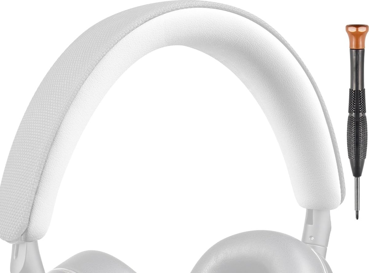 SnelShoppen - Hoofdband Cover voor Bowers & Wilkins PX8/PX7 s2/PX7 s2e Hoofdtelefoons - Vervangende Hoofdband Kussen - Wit - Hoofdband Reparatie Onder