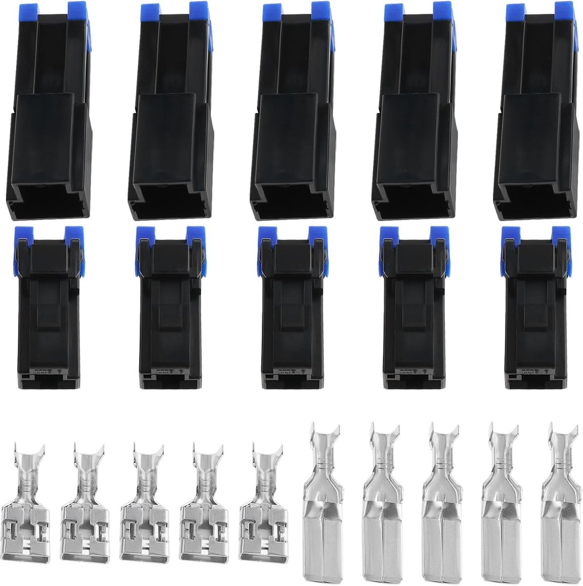 SnelShoppen - 5 Set 1 Weg 1 Pin Hoogstroom 9.5mm Multi Connector en Terminals 60AMP 60-A Gegradeerde Elektrische Connector voor Auto, Motorfiets, Truc