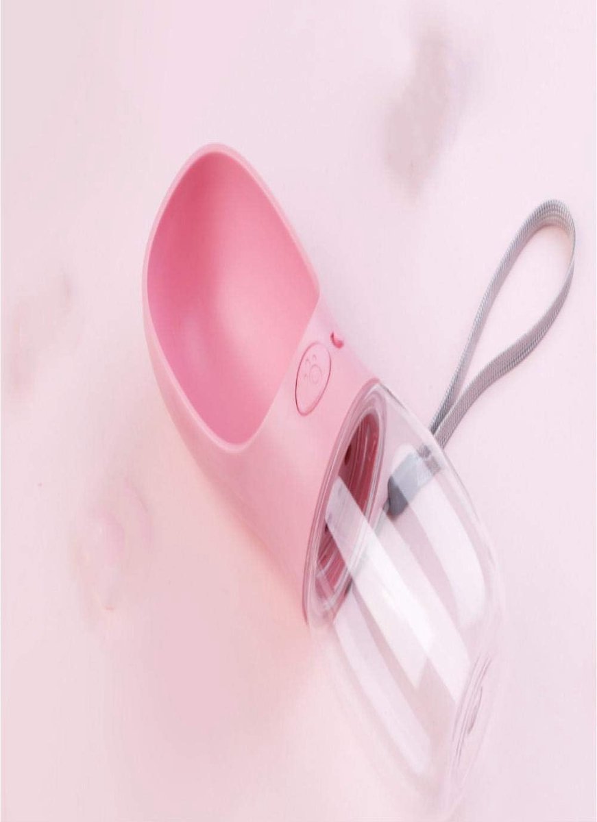 SnelShoppen - Draagbare Honden Drinkfles, Pet Water Dispenser Antibacterieel Voedselgrade Lekvrij Honden en Katten Reis Drinkfles Kom, Perfect voor Bu