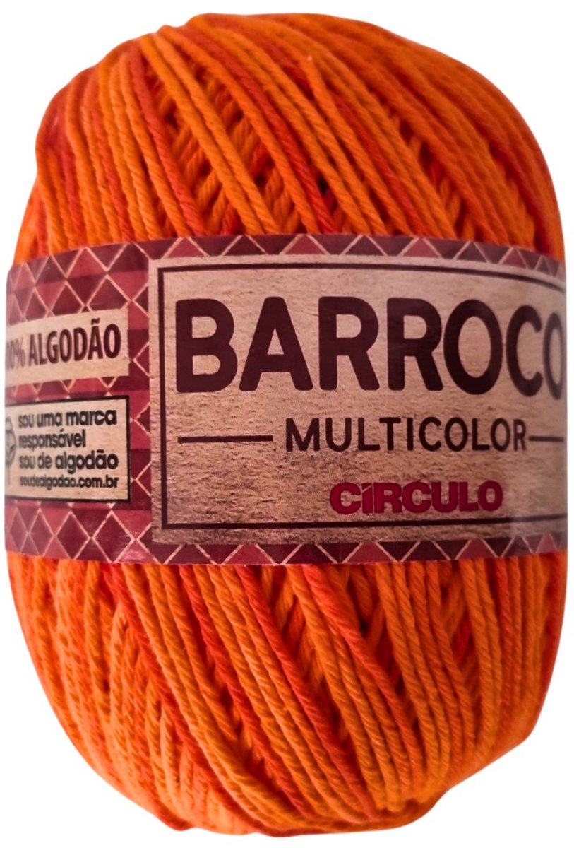 Círculo Barroco Multicolor - Katoengaren - 200 g - 226 m - Calendula-oranje