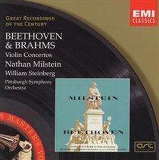 EMI Classics Beethoven & Brahms: Vioolconcerten met Nathan Milstein en William Steinberg, Pittsburgh Symphony Orchestra.