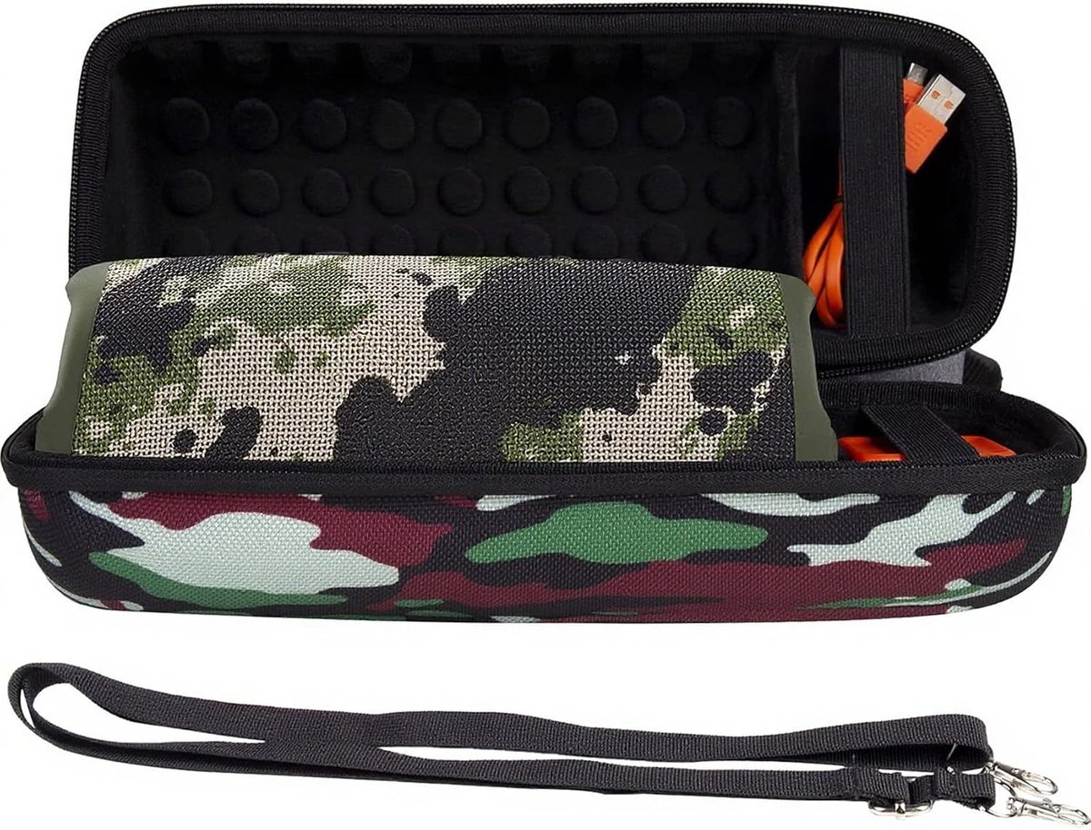 Draagbare Hard Case Reiskoffer voor JBL Charge 4 en Charge 5 Bluetooth Speaker met Schokbestendige Bescherming en Ruimte voor Accessoires