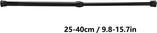 Verstelbare telescopische spanner voor ramen, ideaal voor keuken, badkamer en kast - 25-40 cm, 1.2 cm diameter — afbeelding 4