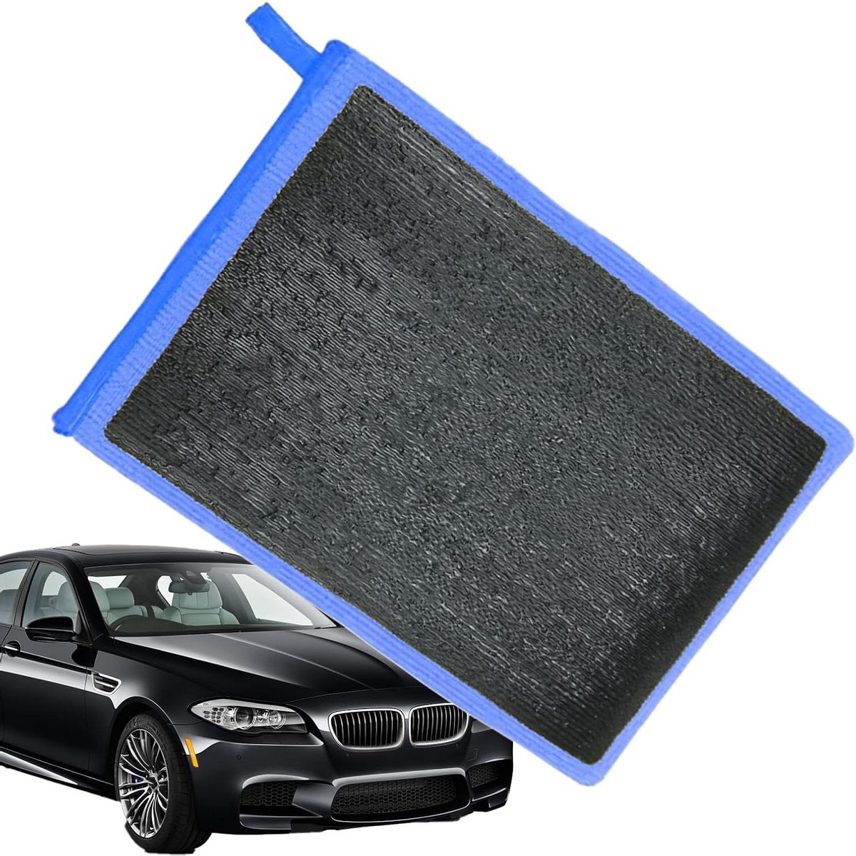 Klei handdoek en wanten - Reinigingsgereedschap auto - Voertuigonderhoud - Verwijdert vuil en overspray - 1 stuk - Blauw