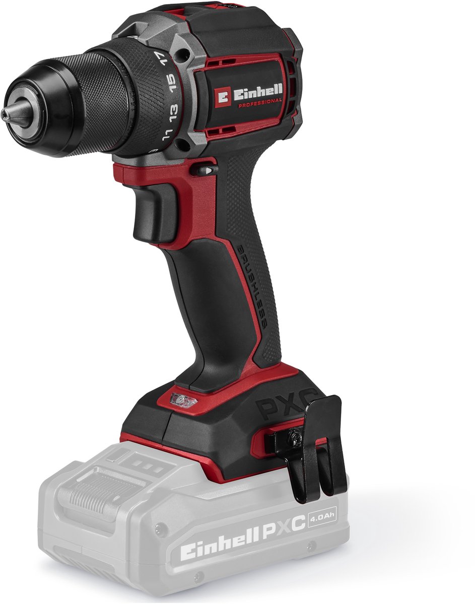 Einhell Professional Accu Boor-/Schroefmachine TP-CD 18/50-C Li BL Solo - Power X-Change - 18 V/Li-ion - Compact model - 50 Nm - 0-500/0-2.000 t/min - Koolborstelloze motor - Excl. accu en lader thumbnail 2