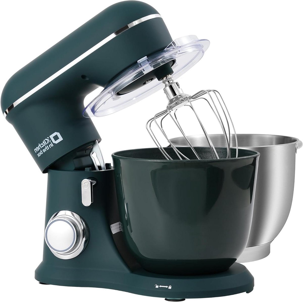 Keukenmachine Standmixer Bakken en koken Dubbele mengkommen 4.5L Donkergroen