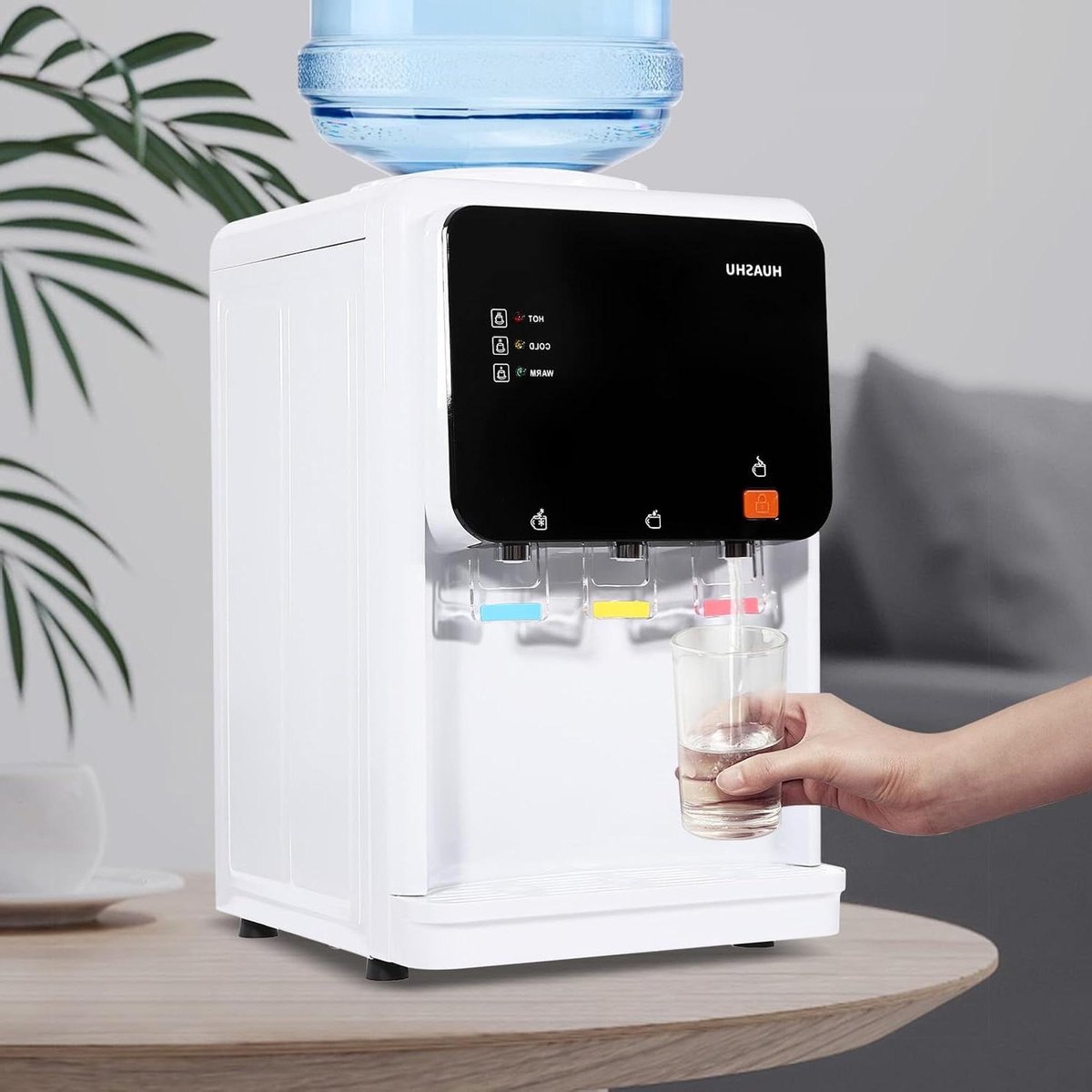 Waterdispenser - Drankkoeler Warmer - Direct Drinkwater - Twee Temperatuurstanden - 4.5-18.9L Bak - Wit