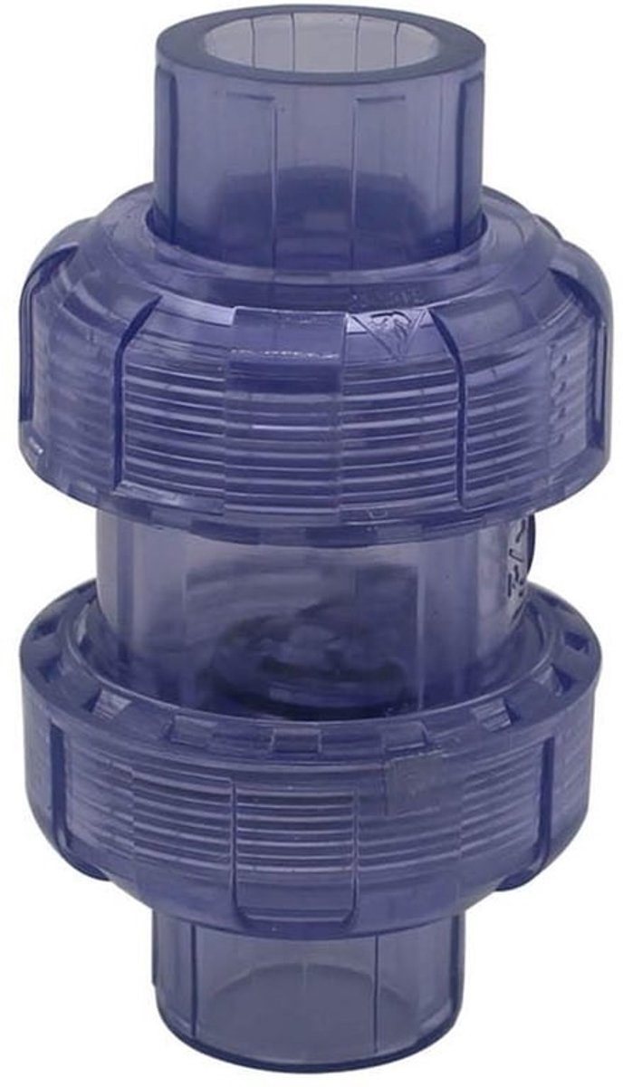 Terugslagklep - PVC-fitting - binnendiameter 40 mm - voor afvoer - geschikt voor aquarium en zwembad - duurzame constructie