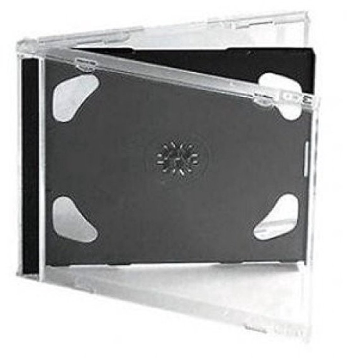 Dubbel CD-hoes 10,4 mm - Opbergmap voor 2 CD's - Professionele Kwaliteit - Ruimte voor inlays - Zwarte lade - Verpakking van 1 - CD-hoes