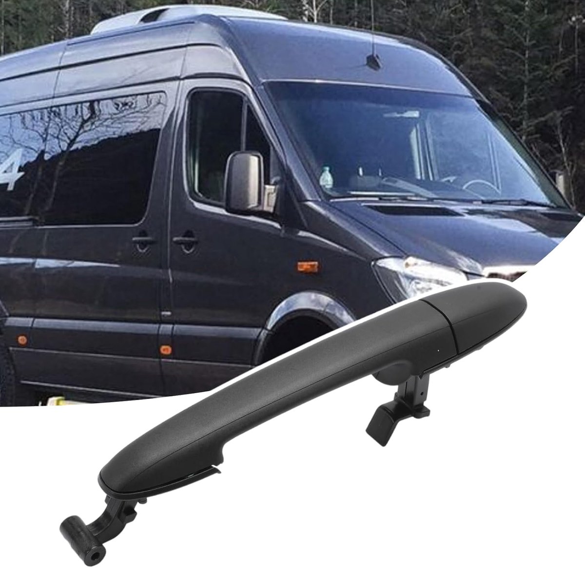 SnelShoppen - Achterste Rechtern Sliding Deurgreep Voor Sprinter 906 Crafter 2006-2009 - Duurzaam Materiaal - Eenvoudige Montage