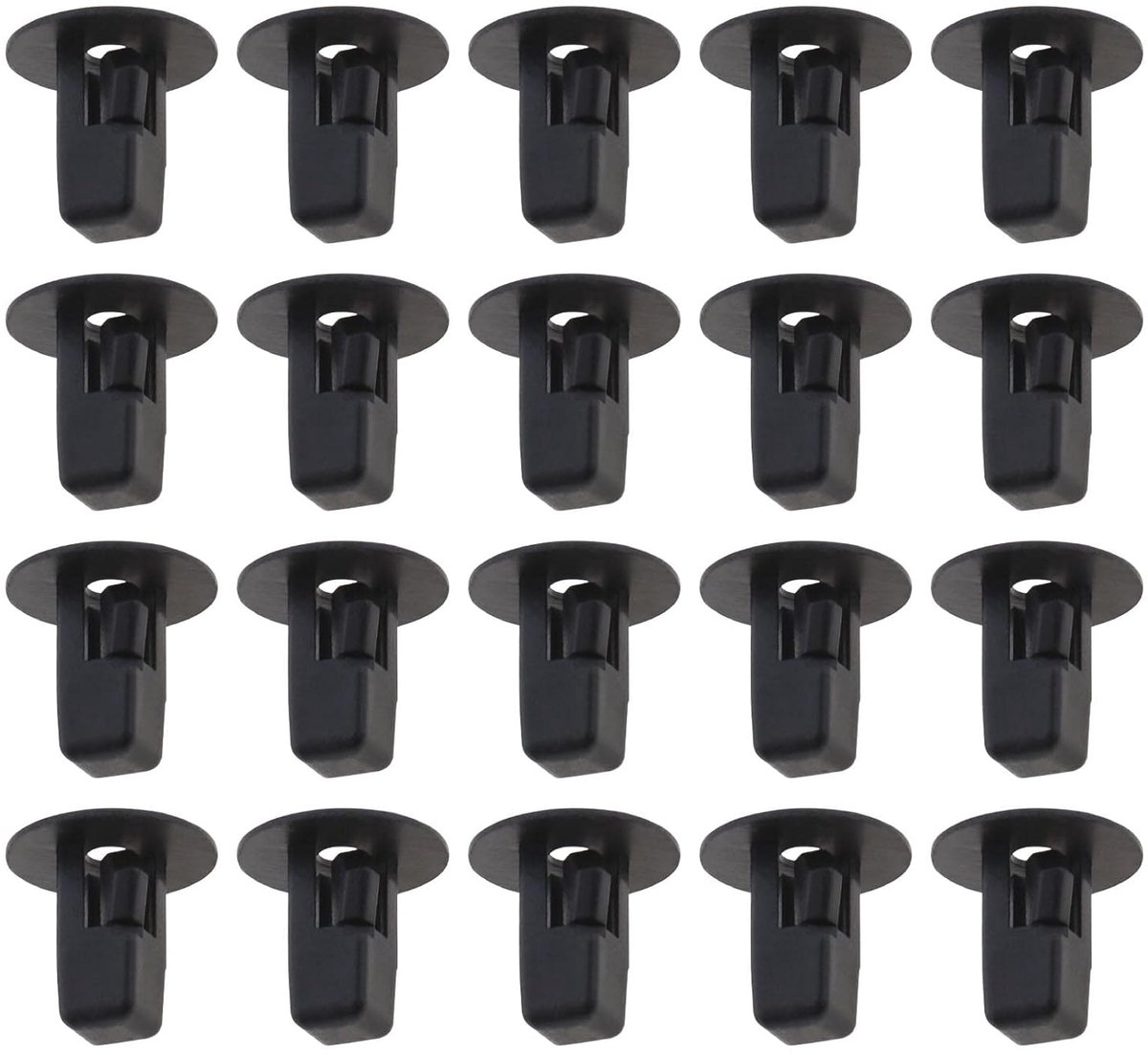 SnelShoppen - 100 Stuks Bonnet Bumper Fender Liner Clips - Trim Paneel Clips - Handige Bevestigingsclips - Zwart Nylon - Voor Toyota en Lexus - 20mm D