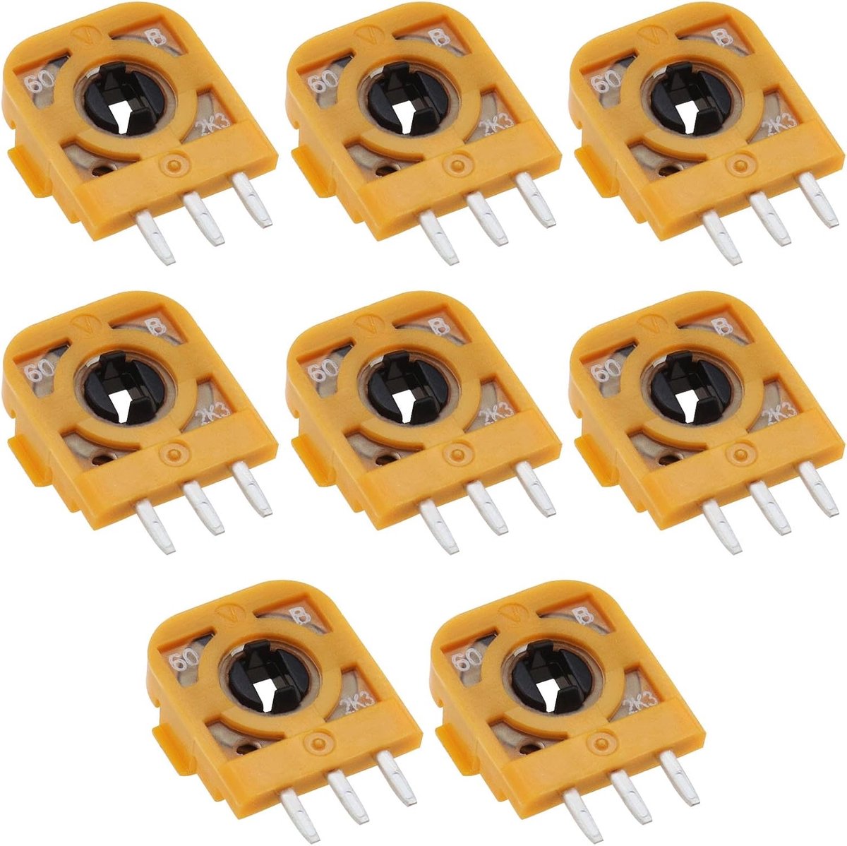 SnelShoppen - 8 Stuks 3 Pin Joystick Trimmer Pot Vervangingsset voor PS5 Controllers - Trimmer Potentiometer Sensoren 2.3K Ohm - Eenvoudige Installati