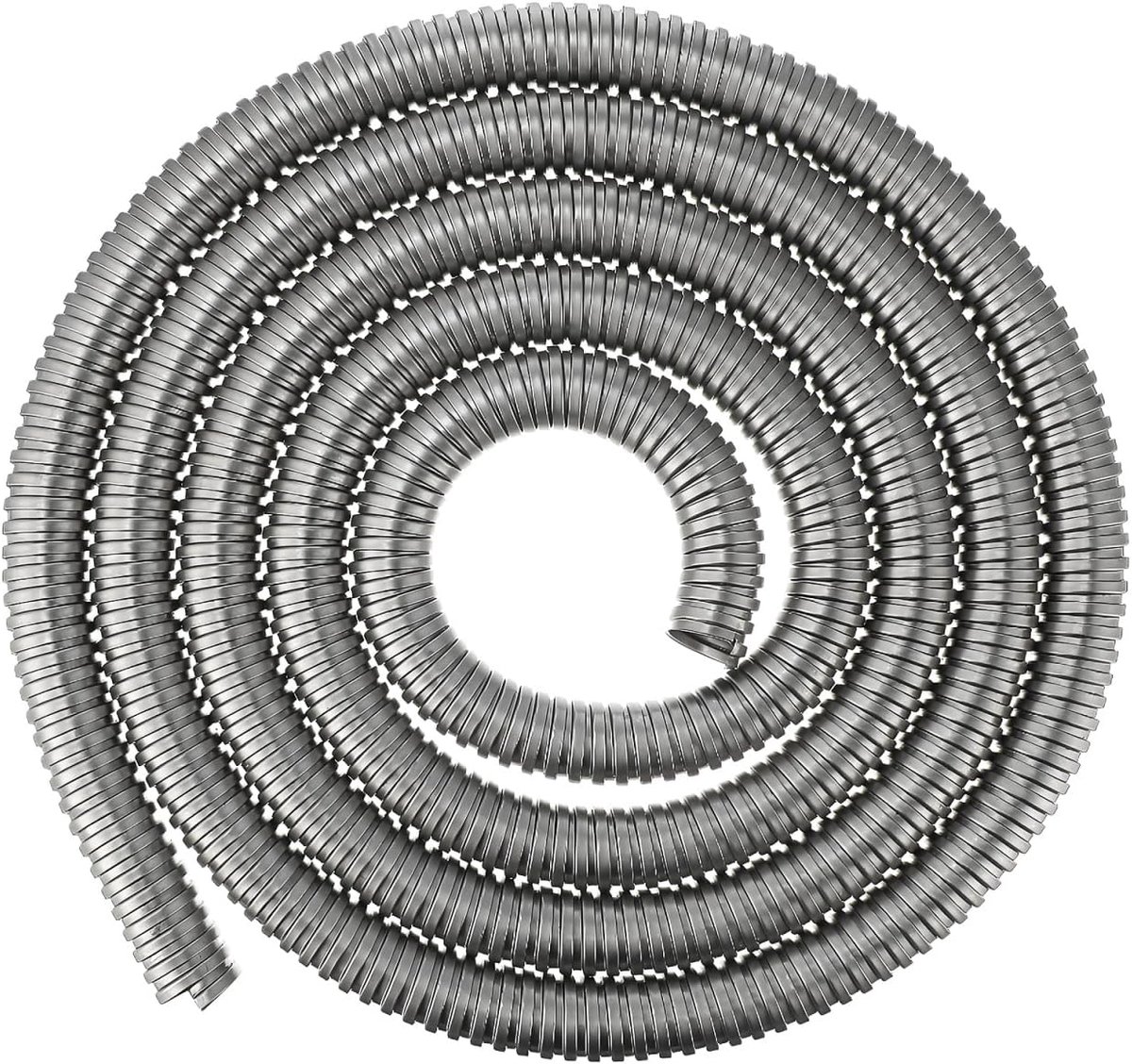 SnelShoppen - Hemobllo Kabelbescherming 3 m - Draadbeschermslang - Flexibele Kabelbeschermhoes - Roestvrijstalen Kabelsleeve - Kabelbeheer - Draadbesc