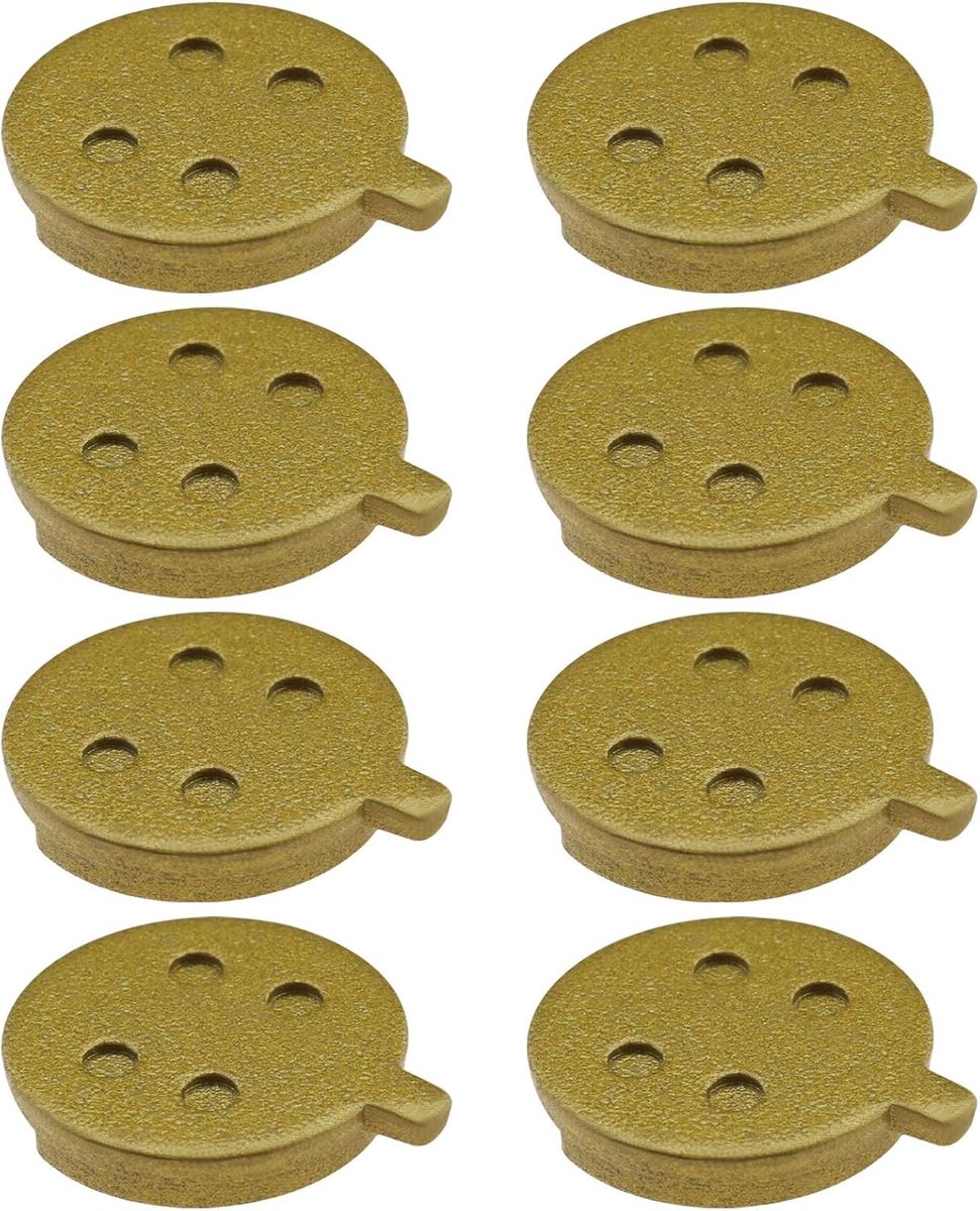 SnelShoppen - 4 Paar Elektrische Scooter Schijfremblokjes, Slijtvast en Stil, Rond Schijfremblok, Fietsremblok, Sportaccessoires, 25 x 21 mm