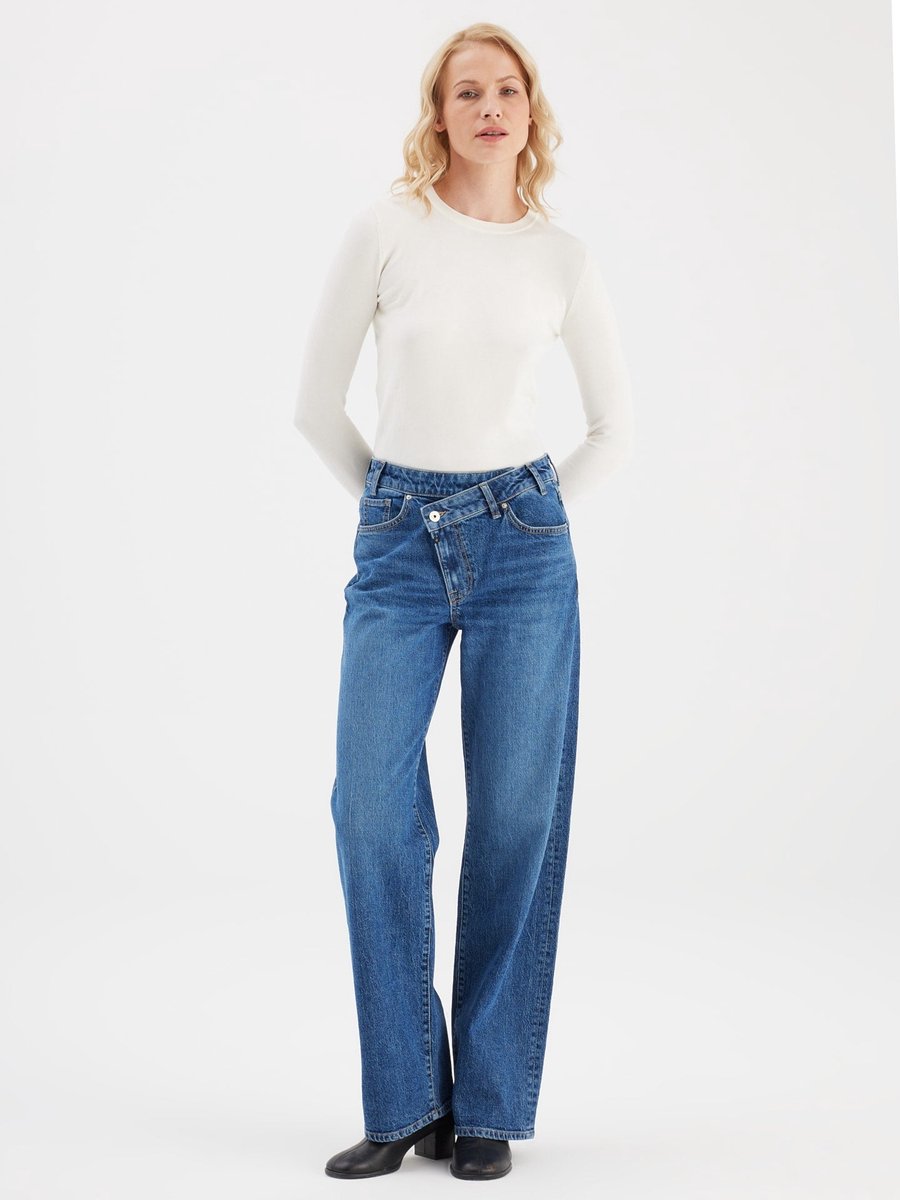 COJ - Cora - Relaxed Straight Jeans - Dark Blue