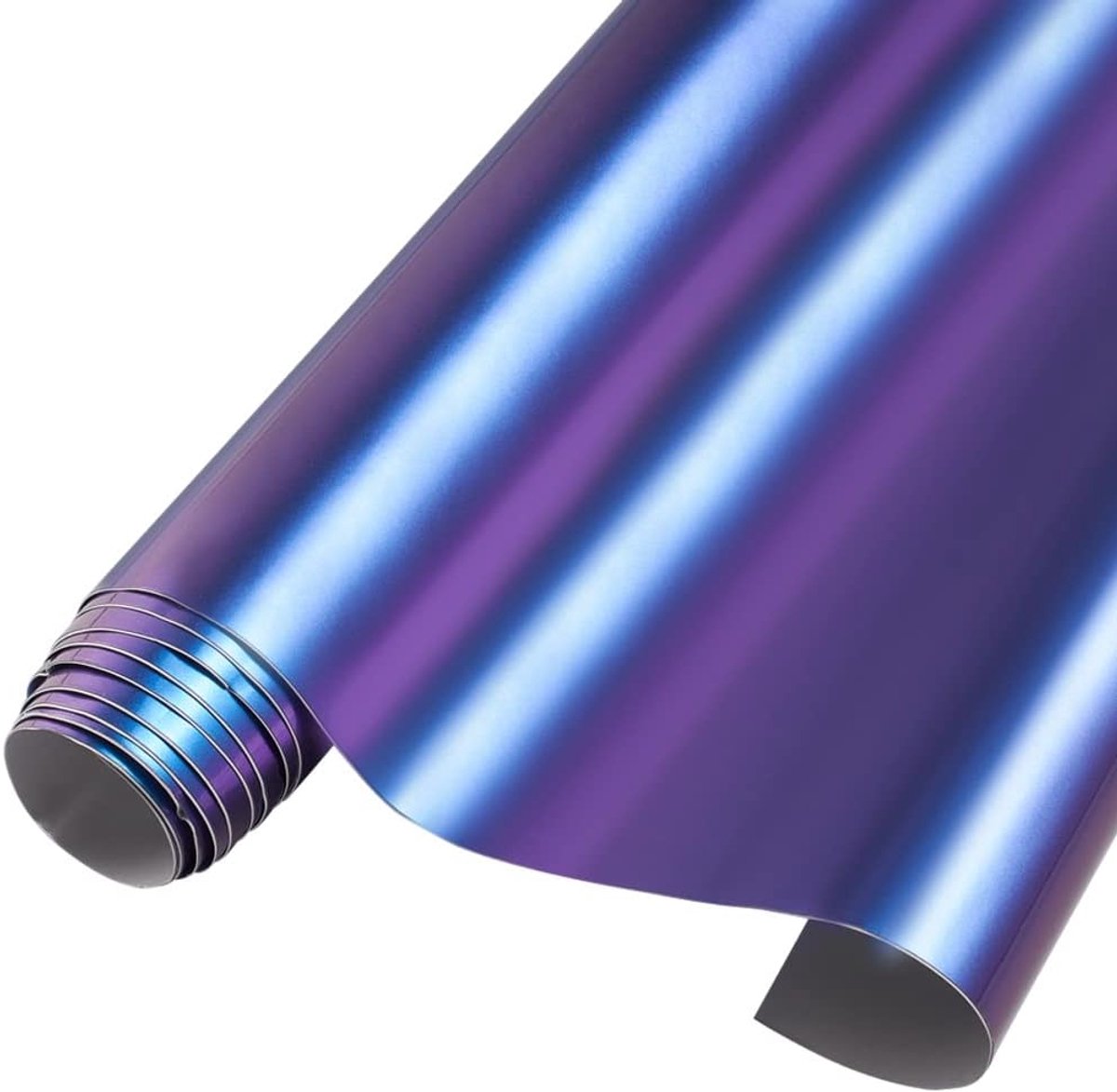 SnelShoppen - Rainbow Holografische Film 50 x 152 cm Zelfklevende Film met Luchtkanalen Paars Blauw Waterdicht UV-bestendig voor Auto en Creatieve Pro