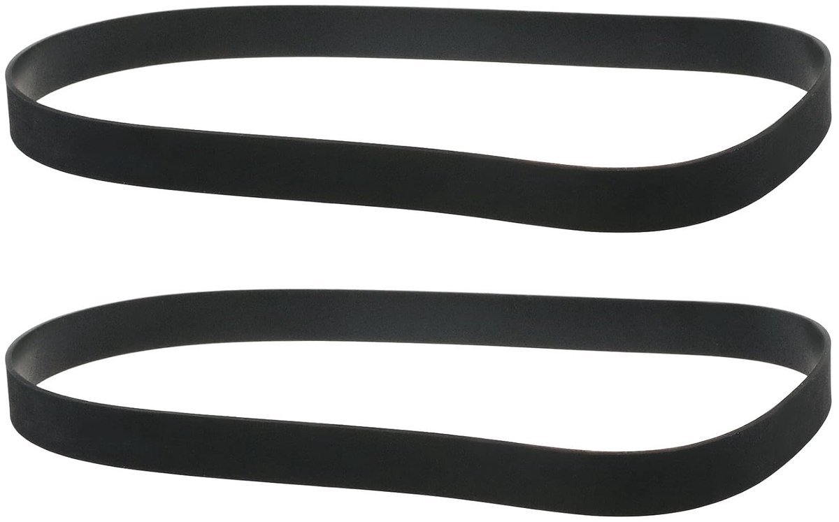 SnelShoppen - 2Pcs Vervangende Flatriem voor Stofzuiger 12.8x455mm - Duurzame Rubber Gesloten Loopriem - Compatibel met Vax Dual Power Pet Advance Typ