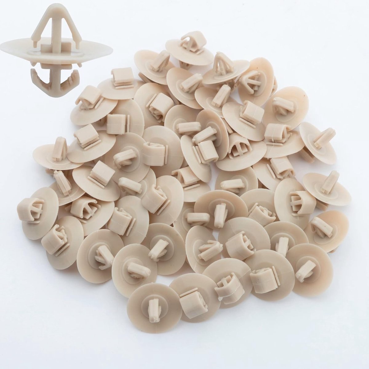 SnelShoppen - 50 Stuks Auto Deurtrim Clips Voor Renault Nissan Opel Iveco Daily - Kunststof Verkleiding Clips - Lichtgewicht en Handig