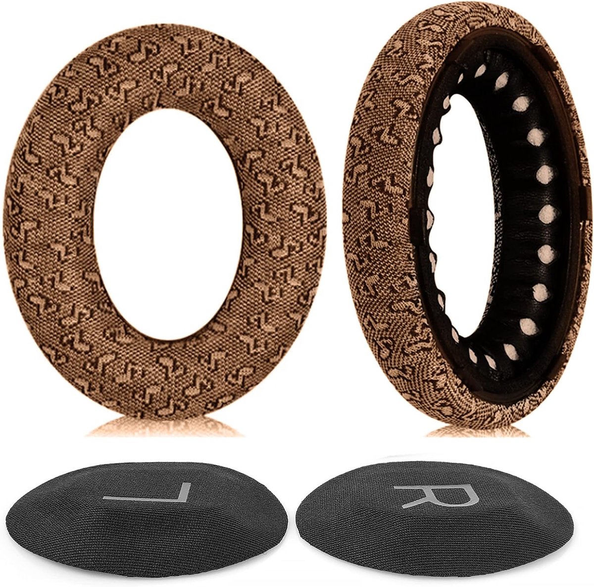 SnelShoppen - NC700 Hoofdtelefoon Oorkussens Geschikt voor Bose NC700 700S Hoofdtelefoon Vervangende Oorkussens Bruin van Zacht Foam en Stof voor Verb