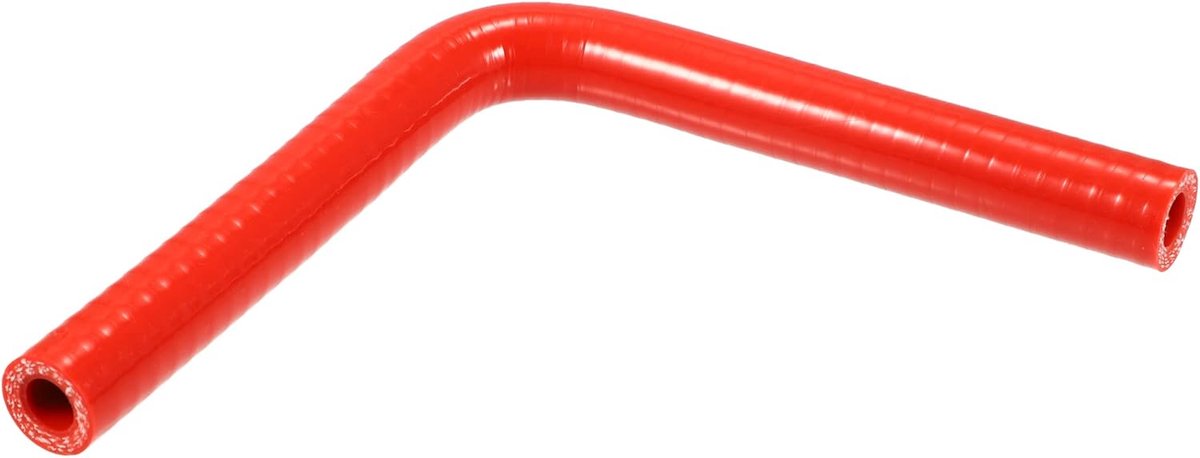 SnelShoppen - Universele 13mm Siliconen Slang 90 Graden Auto Koppeling Rood - Hoogwaardige Prestaties - 150mm Lengte - Geschikt voor Motorverbindingen