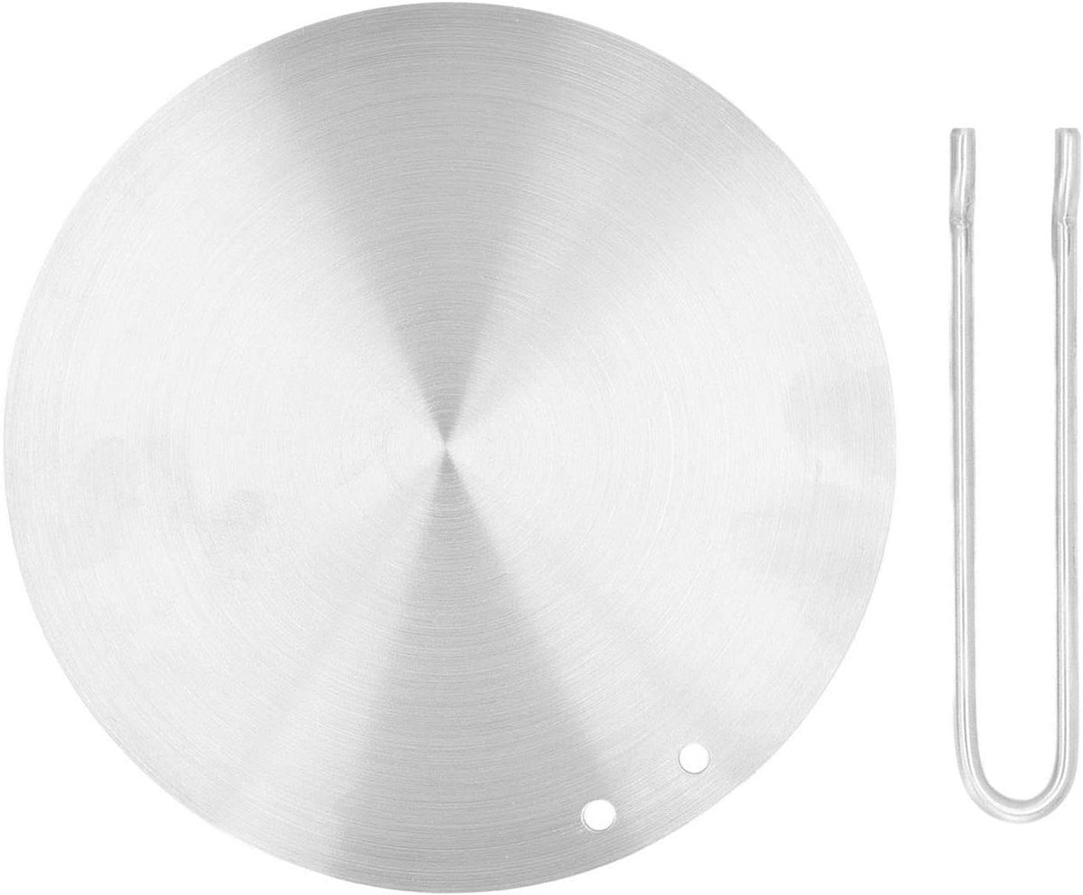 SnelShoppen - Heat Diffuser Converter Plate 17,5cm - Warmteverspreider met veilige handgreep voor inductiekookplaat, gasfornuis, rijstkoker - Geschikt