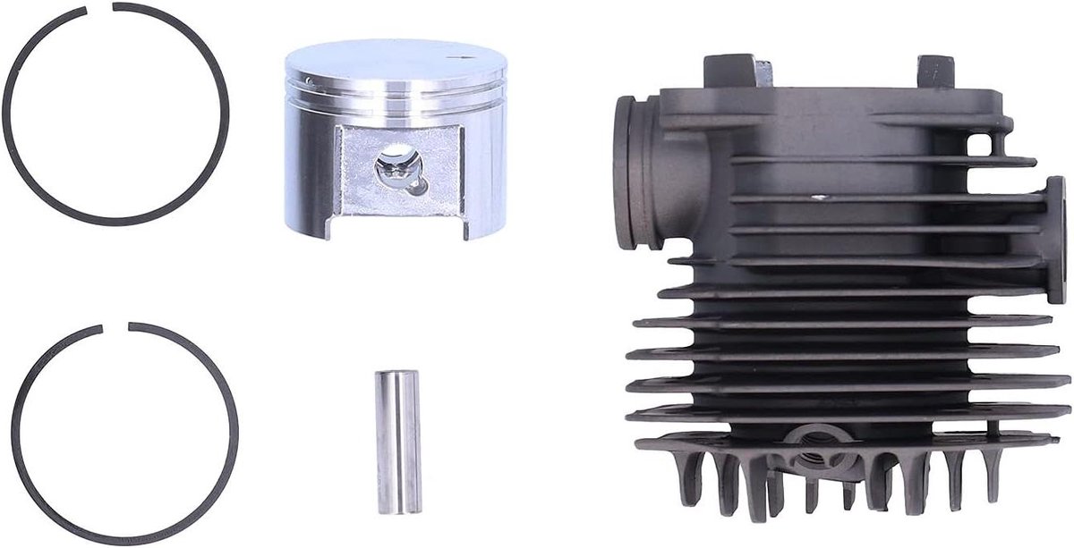 Cilinderzuigerset Vervanging - Afkortzaag Onderdelen - Machine Onderhoud - Duurzame Cilinderconstructie - 47mm Zuiger - Grijs