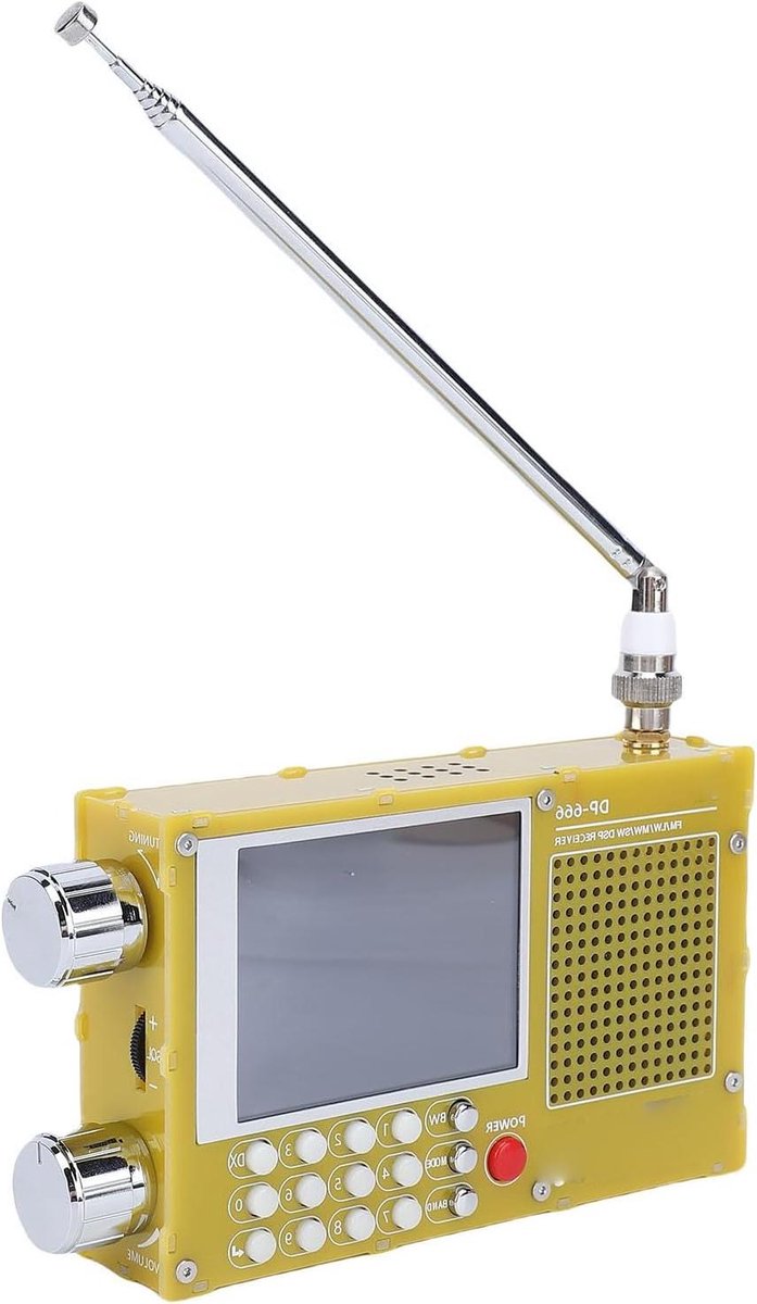Draagbare Radio - AM FM SW Ontvanger - Noodsituaties Buiten - 2.8 Inch LCD RDS - 5000mAh Batterij - Geel