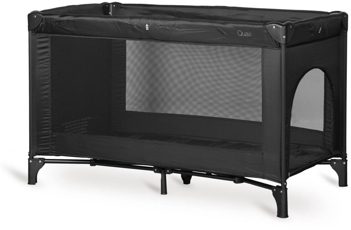 Quax Reisbedje met rits 120x60cm - Zwart
