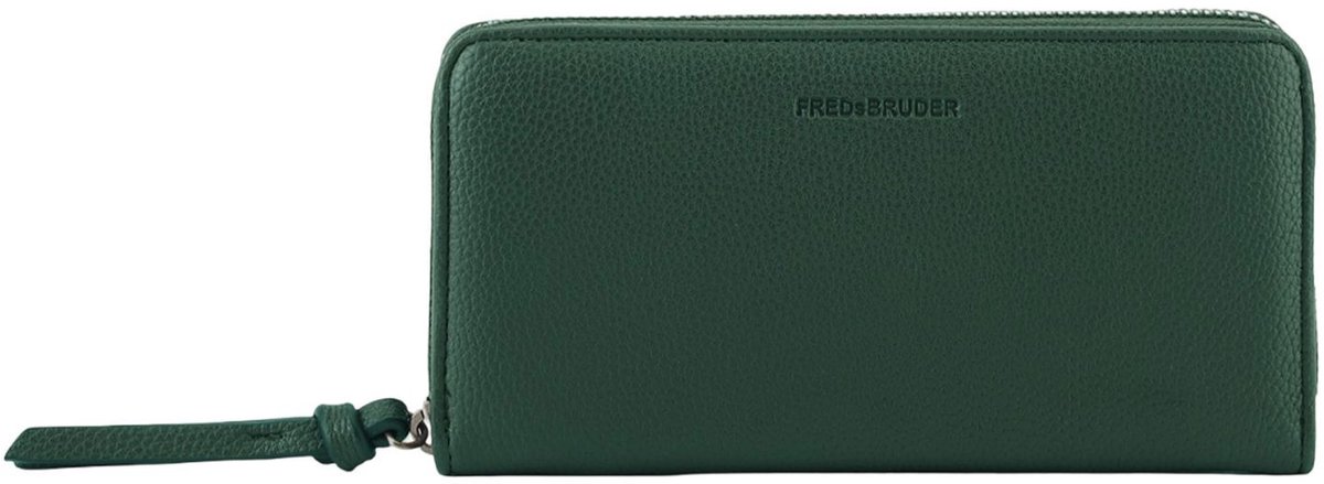 FREDsBRUDER Leren portemonnee My Bestie Long Wallet Deep Green donkergroen