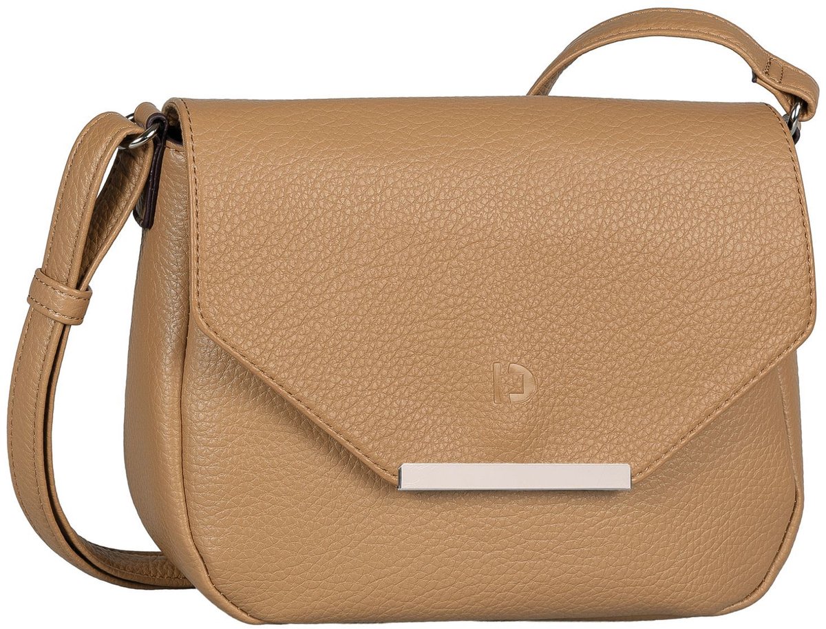 TOM TAILOR schoudertas Yadira Saddle Bag Camel Lichtbruin