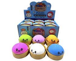 Bekend van de RAGE - Squishy Bun Dumplings - groot fidget toy - 8.5 x 8.5 x 4.8 cm
