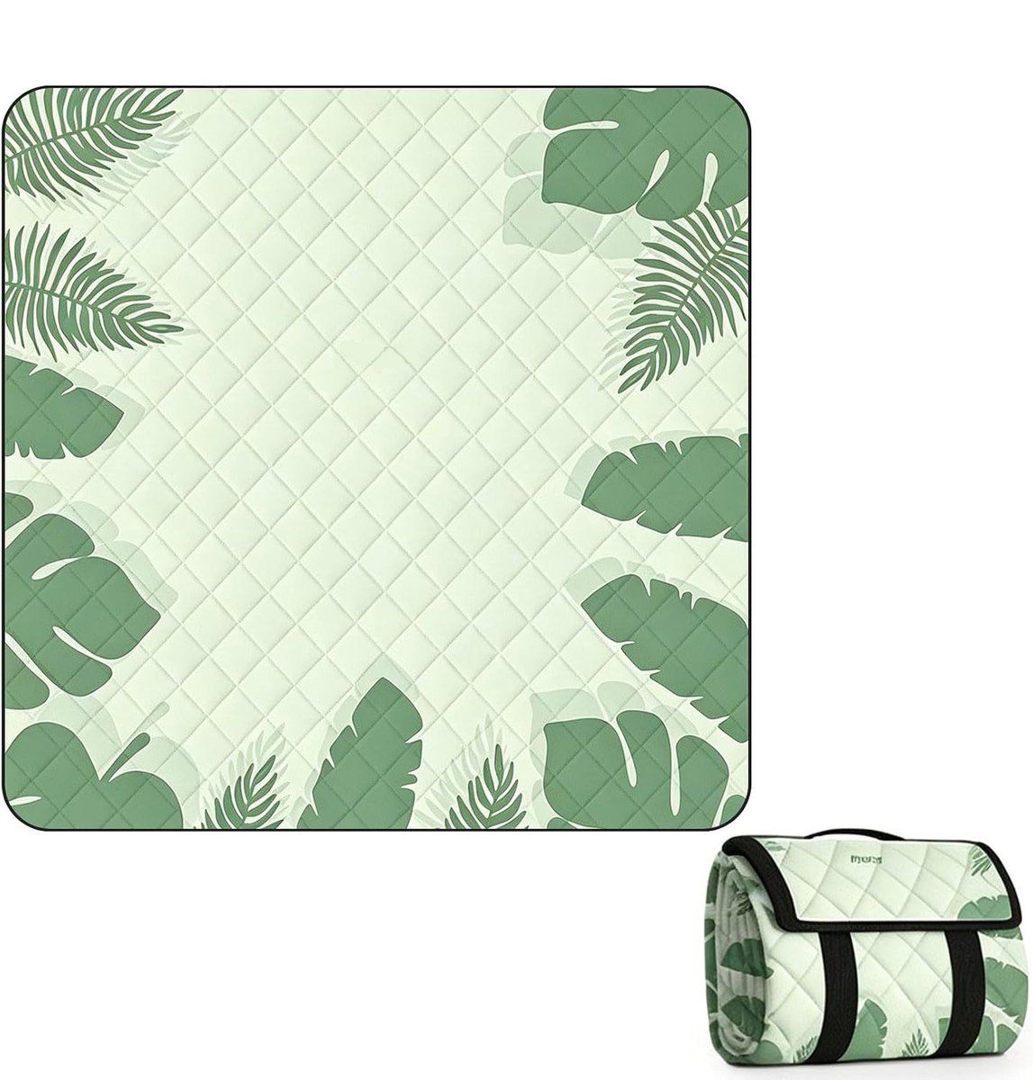 KZQ Waterdichte Picknickdeken 200x200 cm, Wasbaar en Opvouwbaar, van Robuust Oxford-weefsel, Huidvriendelijk en Geïsoleerd, Geschikt voor Gezin, Camping en Park
