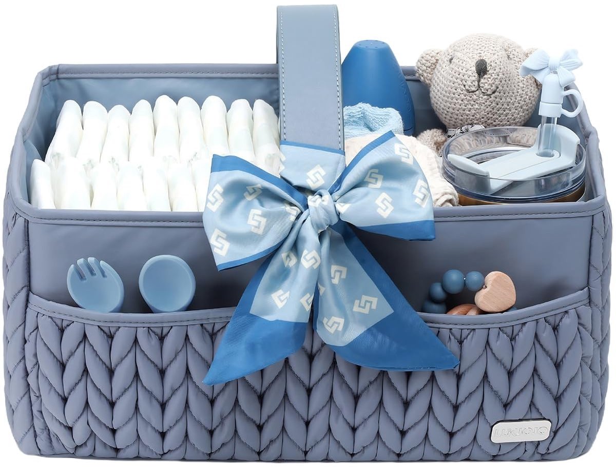 Solidchoice - Luxe Baby Luiertas Caddy voor Organisatie van Luiers en Babyspullen (Dusty Rose)