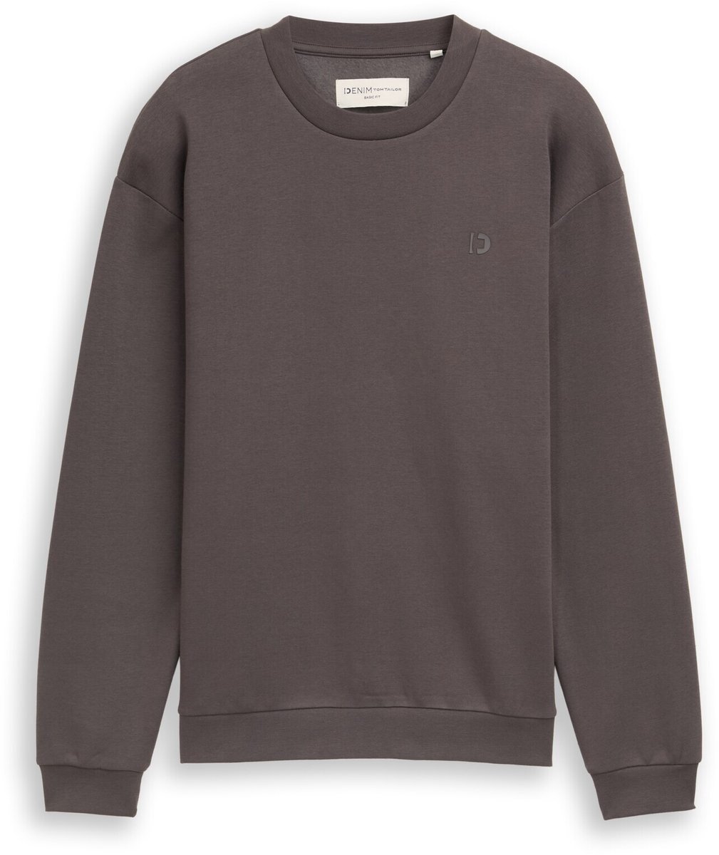 Tom Tailor Denim - Sweatshirt met logo-print - Maat S - Pavement Grey