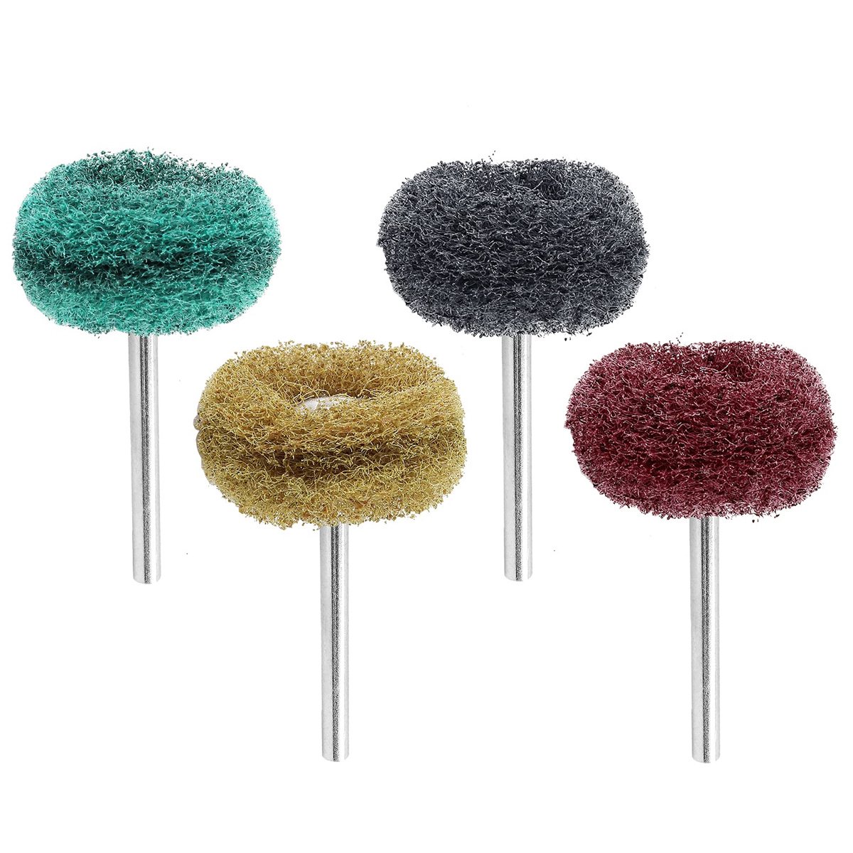 Polijstset voor boormachines - 80-delige set - voor Dremel-accessoires - 25 mm slijpen en polijsten - voor Dremel slijpschijven - Polijstaccessoires - voor hout, steen, sieraden, wijzerplaten - Universele polijstschijven