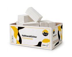 KURTT 3200x Papieren Handdoekjes (cellulose) Z-vouw - 2-laags - 24x21 cm - Eco label - FSC Certified
