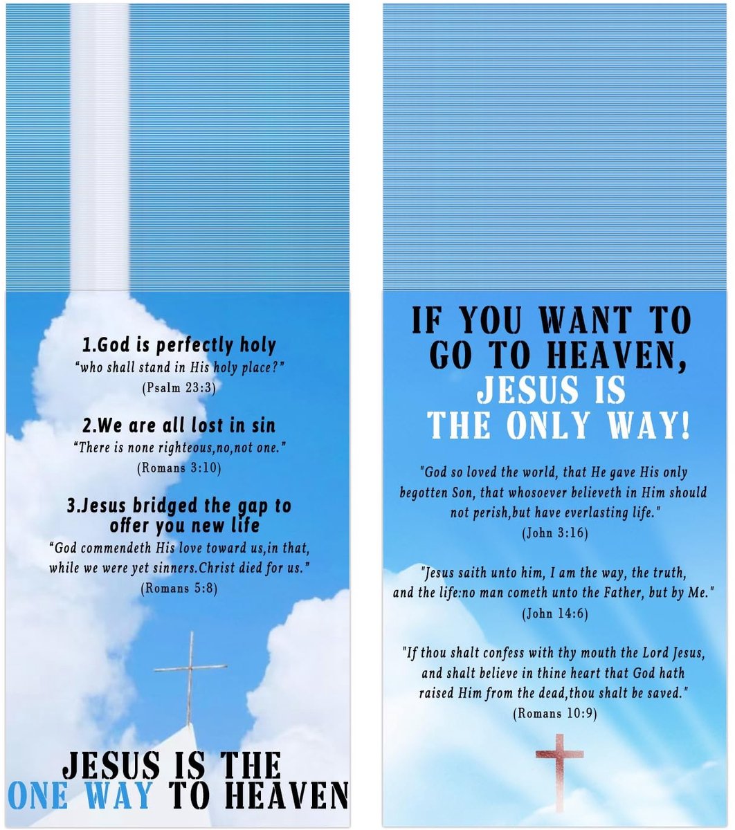 Solidchoice - Gospel Tract Cards - 500 Stuks - Inspirerende Bijbelvers Kaarten